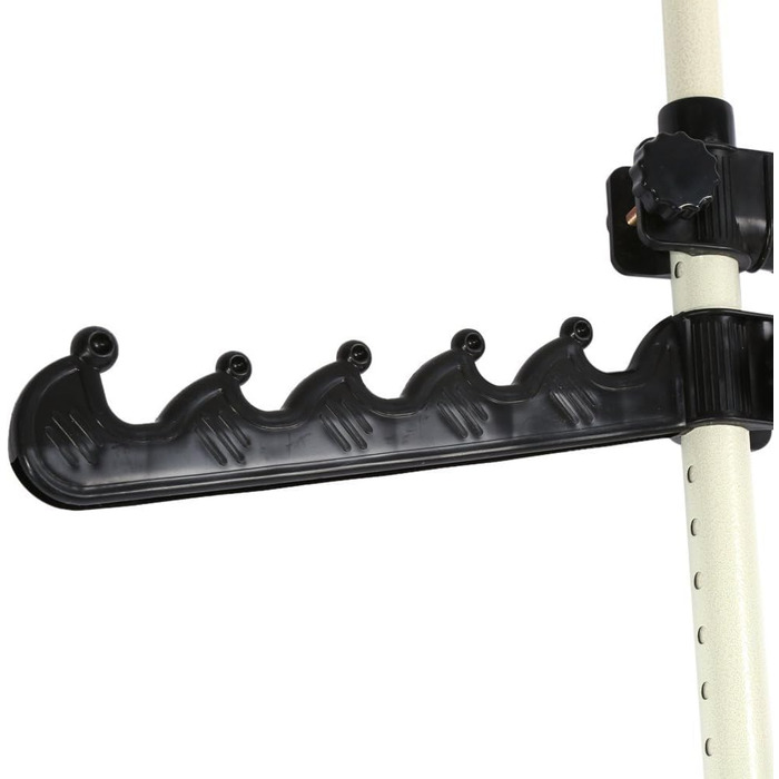 EBTOOLS Telescopic Clothes Rail System, Steel Clothes Rack, 240 kg, 160-320 cm, including 105 cm Clothes Rail