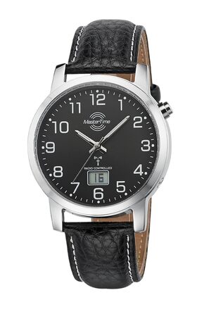 Годинник чоловічий Master Time Funk Quarz з кварцовим механізмом, аналогово-цифровий дисплей, шкіряний ремінець, MTGA-10576-24L