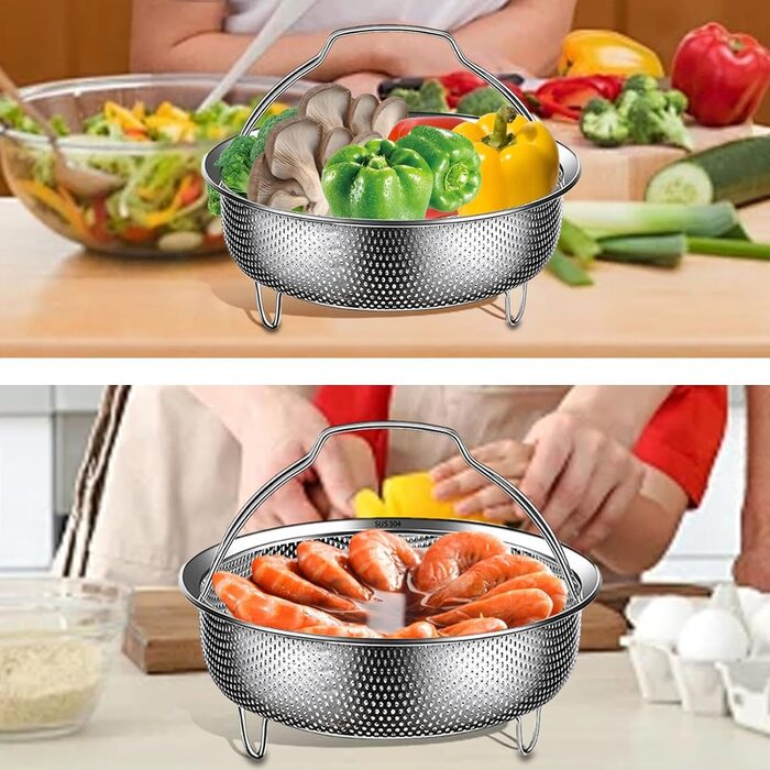 Димкамен для каструль, Ø 18 см, з нержавіючої сталі 304, для приготування на пару, супів, овочів, супівниці, мультиварки, сковороди