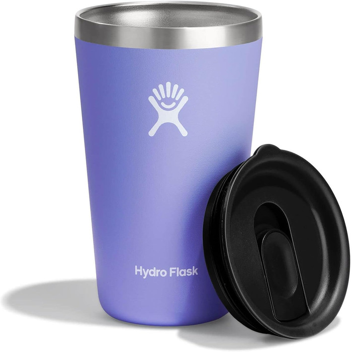 Hydro Flask 16oz Stainless Steel Travel Tumbler with Lid - Vacuum Insulated, Leakproof - (Lupine)