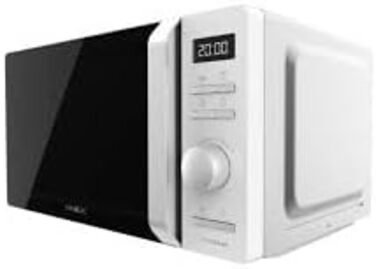 Мікрохвильова піч Cecotec Proclean 2010 Inverter - 19L, білий, з інверторною технологією
