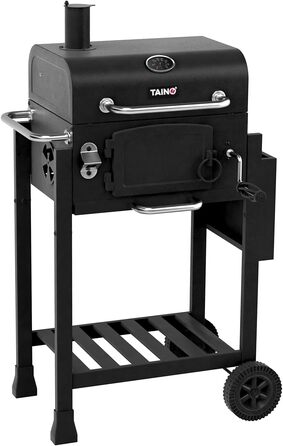 Гриль-вагон TAINO HERO Set Smoker, комбінований: вугілля, газ, з кришкою та чохлом