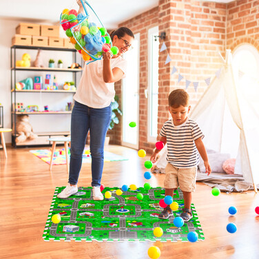 Relaxdays Street Puzzle Mat for Children