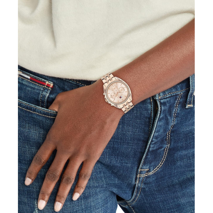Годинник Tommy Hilfiger для жінок з рожевозолотим корпусом та сталевим браслетом (Quarz)
