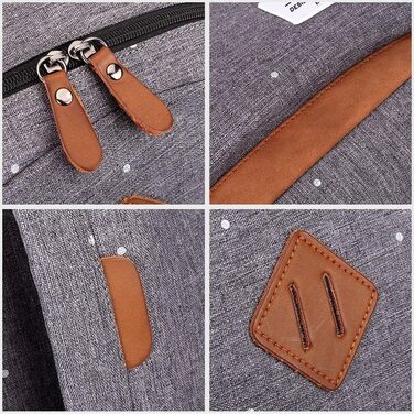 Жіночий рюкзак Kaukoo для студентів, ноутбука, подорожей. Сірий, універсальний розмір