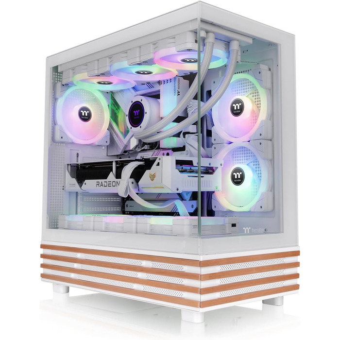 Корпус ПК Thermaltake View 270 Plus WS Snow White з ARGB підсвічуванням, USB-C, підтримка 360mm радіатора