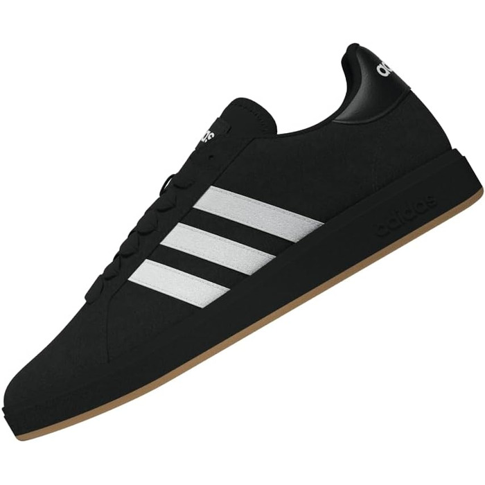 Кросівки Adidas Grand Court Base 00s Wildleder Core Black/Ftwr White/Gum, 43 1/3 EU, JQ6018