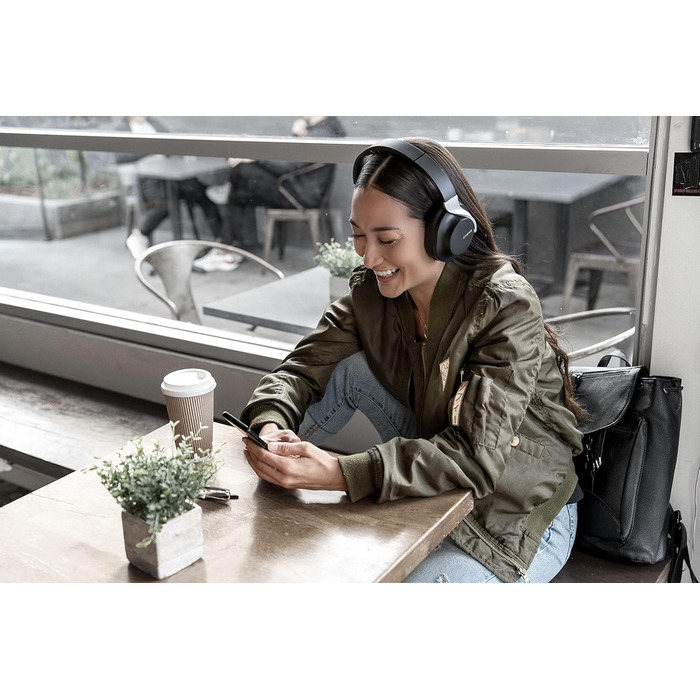 Shure Aonic 40: Бездротові навушники з активним шумозаглушенням, Bluetooth, мікрофон, 25 годин роботи, сумісність з iPhone та Android, білий (чорний)