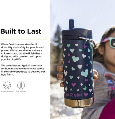 Klean Kanteen TKWide 340 g (with twist cap) – (Marine Blue Hearts)
