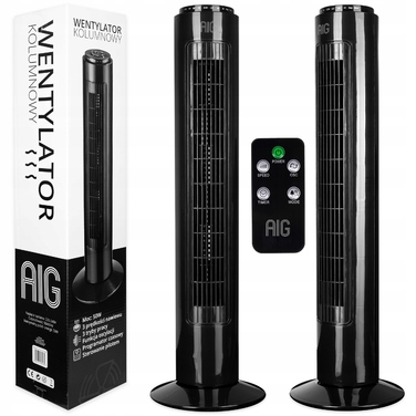 Колонний вентилятор AIG TX-13R, чорний
