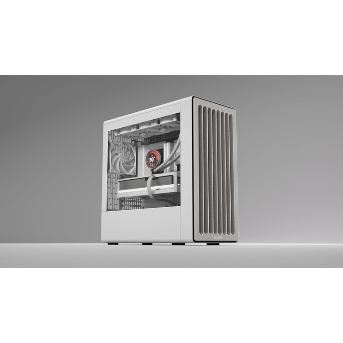 HAVN BF360 Flow: Корпус ПК Midi-Tower з 3 вентиляторами, скляна бічна панель, Top Airflow