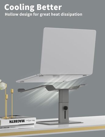 Підставка для ноутбука Soundance, регульована, сіра, для моніторів 10-17.3 дюймів