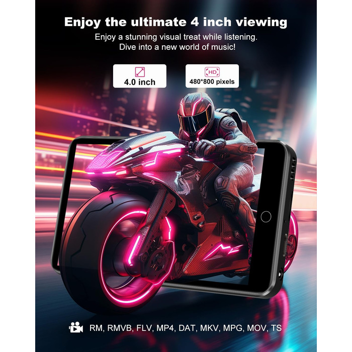 MP3 плеєр 80GB з Bluetooth та WiFi, 4.0