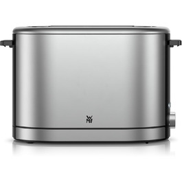 Тостер WMF Lono Silk з нержавіючої сталі, 2 слоти, XXL-насадка для бургерів, 7 рівнів підсмажування, LED-дисплей, широкі слоти, висувна кришка для крихт, анти-відбитки, 900 Вт