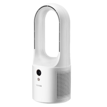 Безлопатевий вентилятор VEVOR 330 мм, портативний USB-вентилятор, 6 режимів, тихий, з LCD-дисплеєм, для дому, офісу, дитячої кімнати