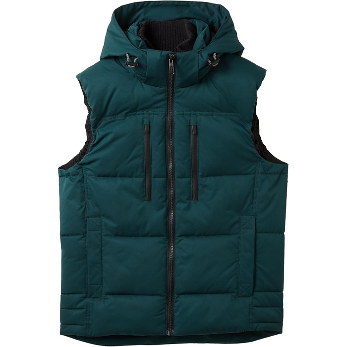 Жилет чоловічий Tom Tailor з капюшоном, утеплений, Deep Green Lake (XXL)