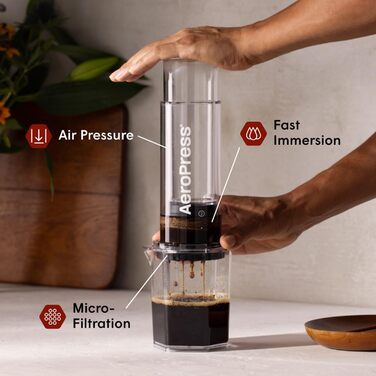 AeroPress Clear XL: прес для кави 3-в-1 (French Press, Pourover, Espresso)