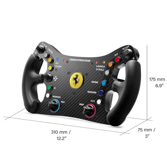 Кермо Thrustmaster Ferrari 488 GT3 - офіційно ліцензоване, для PC, PS5, PS4, Xbox Series X|S, Xbox One