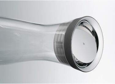 WMF Basic Water Carafe 1.5 Liter, Glass Carafe with Lid, Silicone Lid, CloseUp Closure