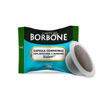 Кава в капсулах Caffè Borbone Rote Mischung (декафеїнація), сумісна з кавомашинами Bialetti, 100 шт
