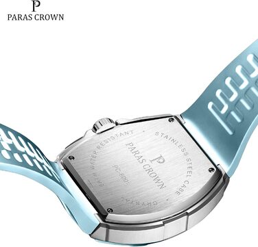 Чоловічий годинник-хронограф на кварцовому механізмі з японським годинниковим механізмом, 5ATM, корпус з нержавіючої сталі, ремінець з силікону (Blue3)