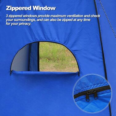 CLIPOP Portable Pop-Up Privacy Tent - Outdoor Shower & Changing Tent with UV Protection - Beach, Camping, Fishing - Includes Carry Bag