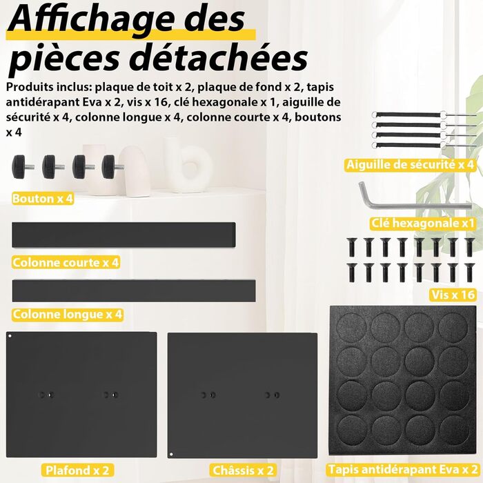 Підставки для колонок, регульовані по висоті, 2 шт, універсальні, з управлінням кабелів, чорні