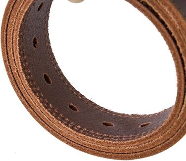 Чоловічий шкіряний ремінь BELTER 38 мм з подарунковою коробкою, коричневий. Підходить для розміру талії 32W-35W (довжина 105 см)