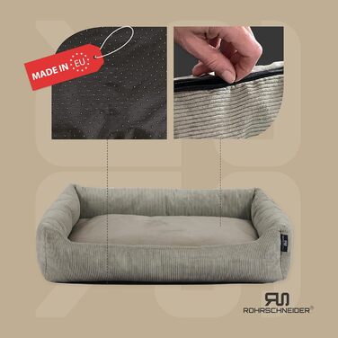 Кігтечка для котів Rohrschneider з м'якою тканиною Cordstoff та ігровим м'ячиком (Taupe, якісний Cordstoff)