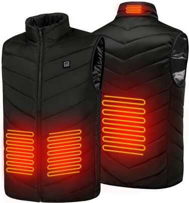 Степова жилетка Weste Daunenweste чорного кольору, розмір XXL