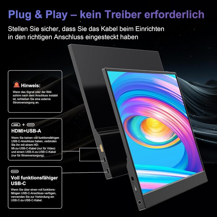 Портативний монітор 15.6