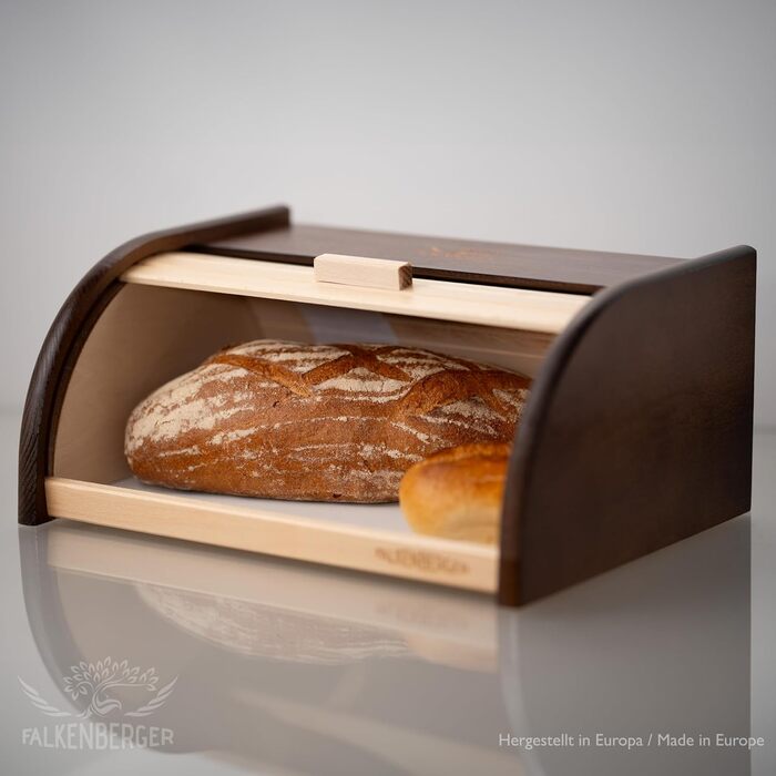 Brotbox FALKENBERGER з бука, 38x28x18 см, XL, традиційна, ручної роботи (колір: коричневий)