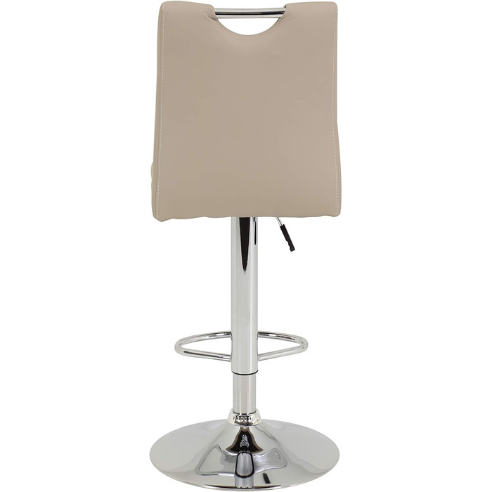 Hela Bar Stools - Miranda Bistro Stools, Faux Leather with Trumpet Base, Adjustable Height, 360° Swivel, 60-82cm (Cappuccino, 2-Pack)