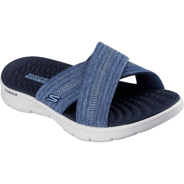 Сандалі жіночі Skechers Go Walk Flex Impressed Navy текстиль 40 EU