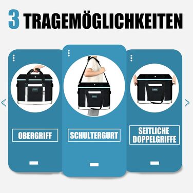 Сумка-холодильник INSMEER 48L: велика, для 65 банок, XXL, водонепроникна, для пікніків, кемпінгу, пляжу