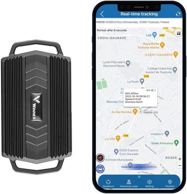GPS-трекер Winnes TK935 з магнітом для авто, реальний час, антикрадій, довгий час роботи, безкоштовний додаток