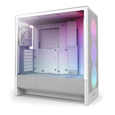 Корпус ПК NZXT H5 Flow White - Mid-Tower з високою вентиляцією та RGB підсвіткою