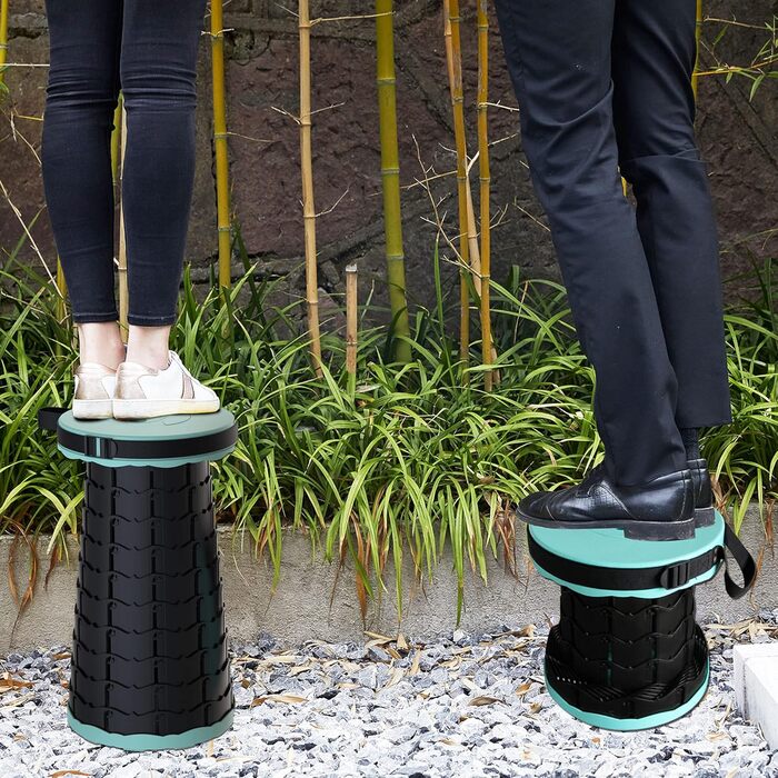 Складаний туристичний стілець-табурет, 440lbs, з сумкою, для кемпінгу, риболовлі, відпочинку на природі (Колір: Зелений)