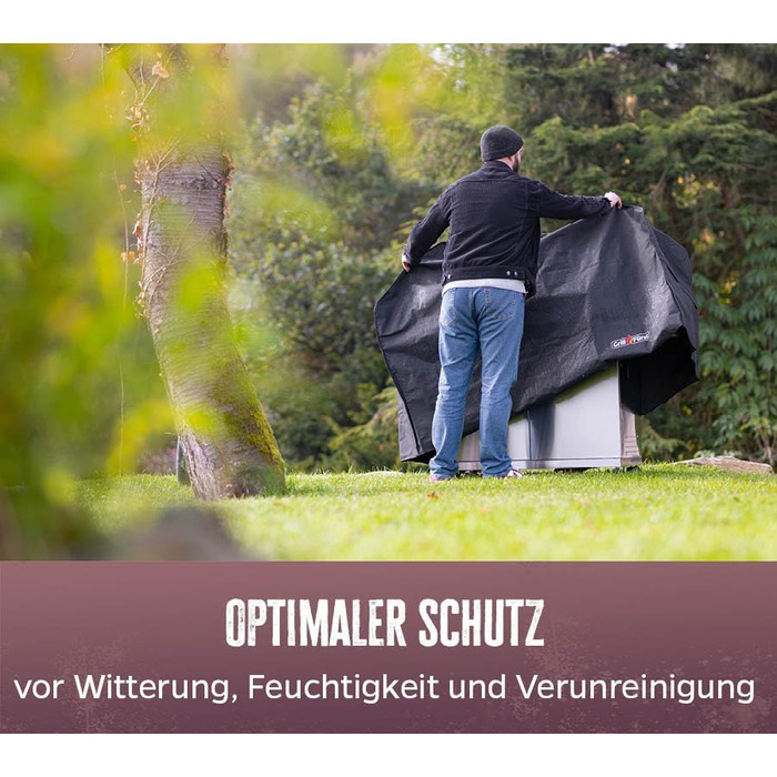 Чохол для гриля Grillfürst 138x72x115 см, водонепроникний, для газового гриля Weber Spirit 300