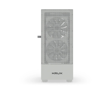 Корпус для ПК Krux Vako RGB ATX, загартоване скло, вентилятори 2x140мм 1x120мм, білий