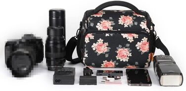 Сумка для камери DOMISO SLR DSLR, водонепроникна, з квітковим дизайном