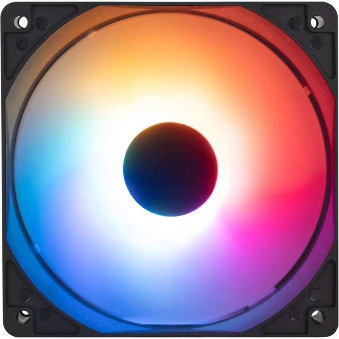 Корпус для ПК Aerocool Micro ATX з 3 RGB вентиляторами, сітчаста передня панель (чорний)