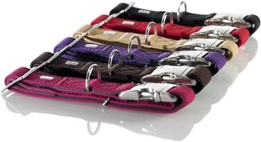 Нашийник для собак HUNTER SOFTIE ALU-STRONG, штучна шкіра, алюмінієва застібка, чорний, розмір M