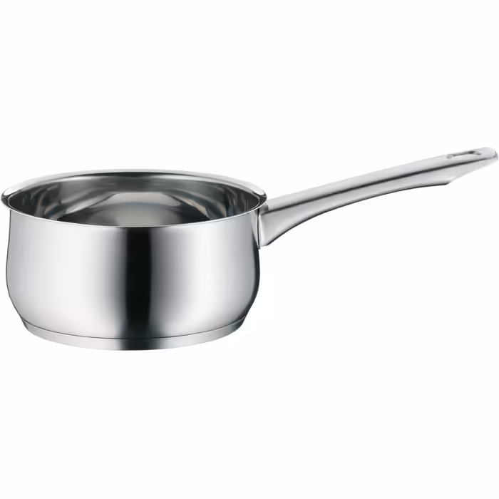 WMF Diadem Plus Induction Cookware Set, 5-Piece, Cookware Set with Glass Lids, Polished Cromargan Stainless Steel, Induction Cookware Set Uncoated, 5-Piece (including saucepan)