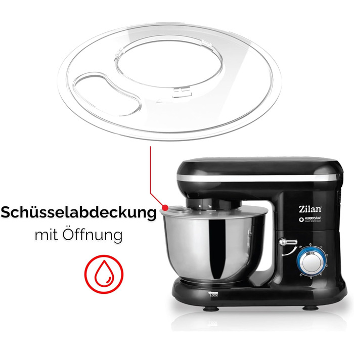 Електрична кухонна машина: міксер, тістоміс, планетарний міксер 4.5 л з пульсатором