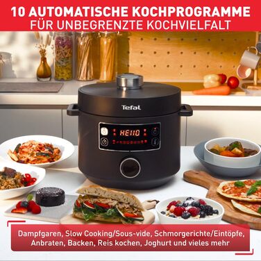 Tefal CY7548 Turbo Cuisine Multi-Cooker, 1000W, Plastic, 5 liters, Black Cuisine Multi-Cooker - 5L