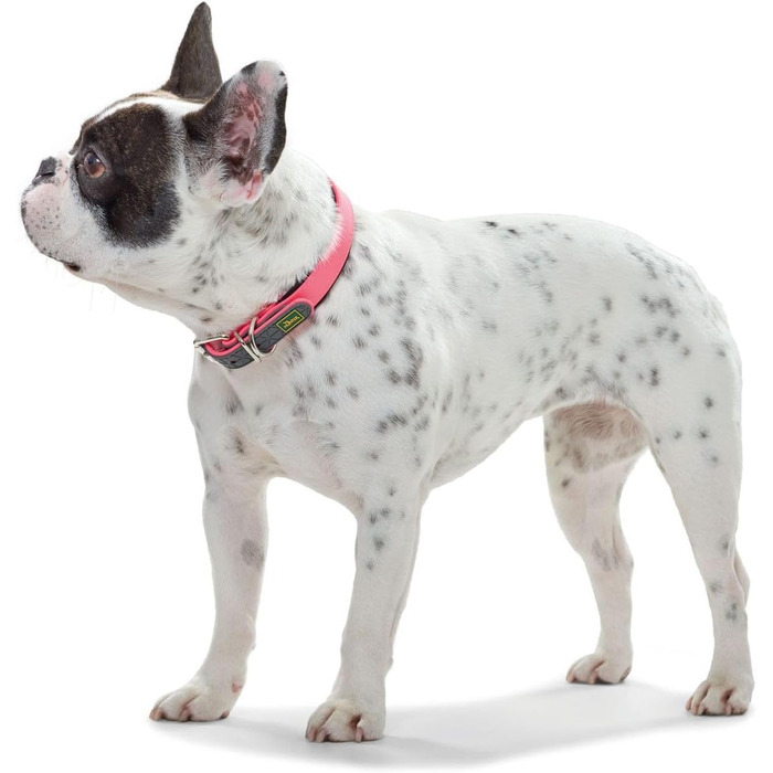 Нашийник для собак HUNTER CONVENIENCE COMFORT, неоновий рожевий, 60 см: комфортний, водостійкий, для спорту та відпочинку