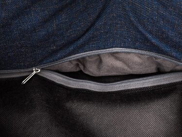 Ліжко для собак та котів, м'яке, знімний чохол, корзина, лежанка, собаче ліжко, ліжко для тварин, Navy Blue, розмір XXL (117x79 см)