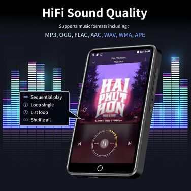 MP3 плеєр з Spotify, 80GB, Bluetooth, Wi-Fi, сенсорний екран 4