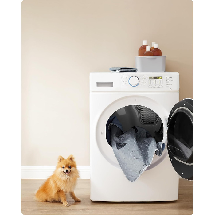 Підстилка для собак Feandrea, 2 шт., 122 x 91 см, XL, сіра, водонепроникна, з високою поглинаючою здатністю, PTD036G01